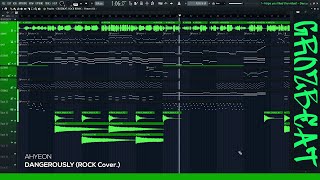 AHYEON - DANGEROUSLY (ROCK COVER) // GROZBEAT Remix