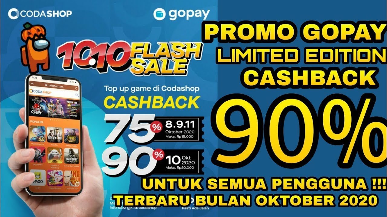 PROMO CASHBACK GOPAY GOOGLE PLAY WEEKEND SALE UNTUK TOP-UP SEMUA GAMES || Event Gopay Oktober 2020