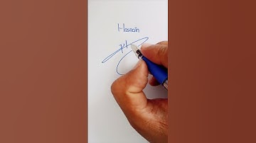 Hasnain name signature.  #signature #style #style #design #short