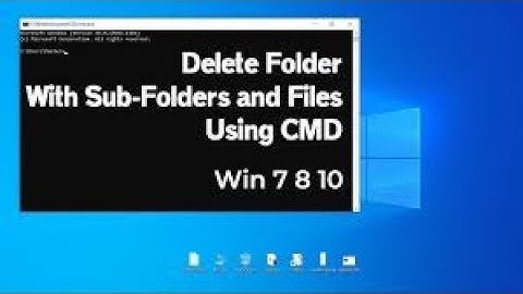 How to Delete Folder and Directory using CMD || Command Prompt in Hindi
