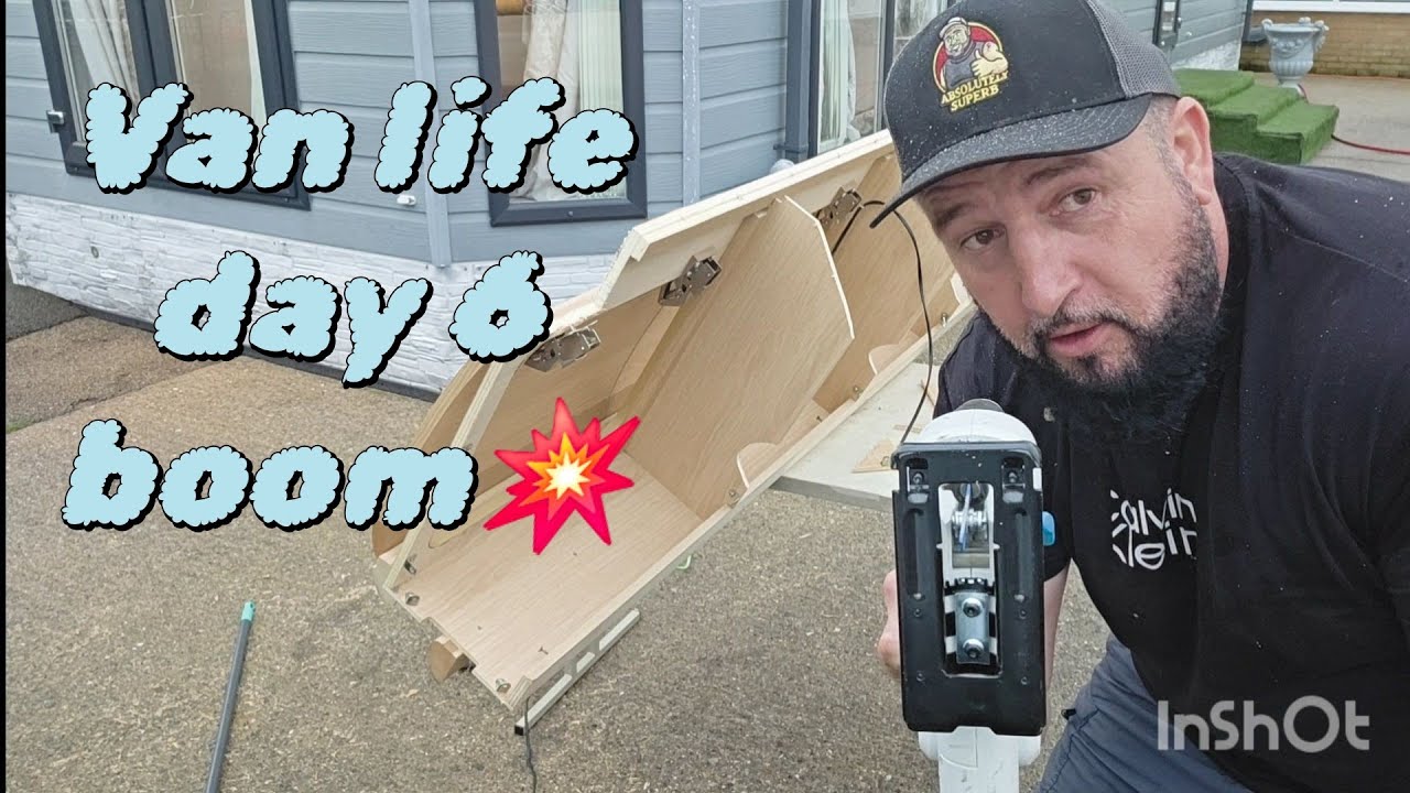 Day 6 of converting a transit Van into a camper. 