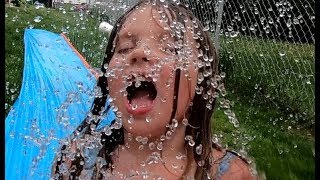 Slip N Slide With Kids In The Summer