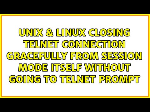 Closing telnet connection gracefully from session mode itself without going to telnet prompt