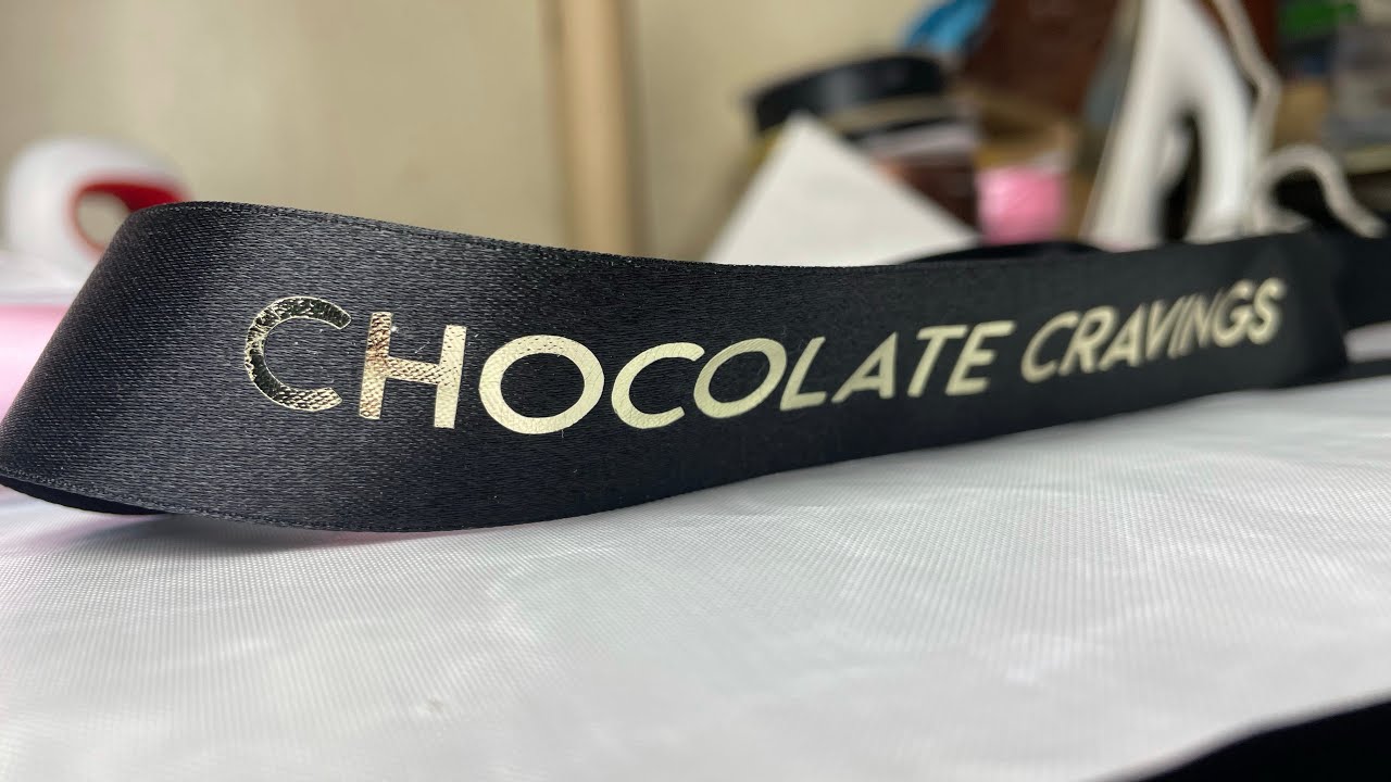 HTV on Satin Ribbon Project for my cake boards!