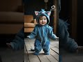 BABY DANCE👶👶 Cat costume🐱🐱 #cute #babydance #baby #kids #shorts #viralvideo