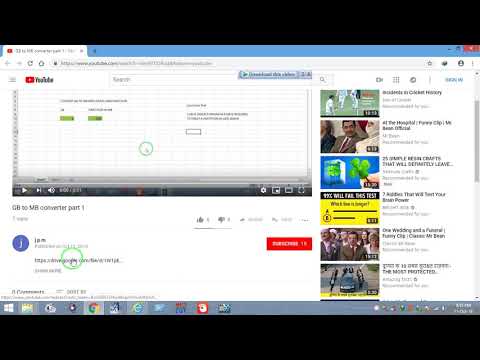 GB TO MB converter part 1