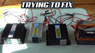 Trying to FIX: 3x Power Inverters  12V to 230V