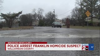 Police arrest Franklin homicide suspect