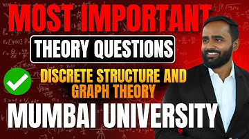 MOST IMPORTANT THEORY QUESTIONS| DISCRETE STRUCTURE AND GRAPH THEORY|MUMBAI UNIVERSITY|PRADEEP SIR