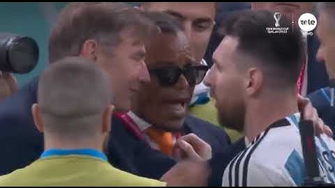Messi Tells Van Gal and Edgar Davids he talks too much after Argentina Vs Netherland Match