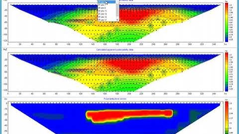 Full waveform induced polarization data  2.5D inversion. Workflow.