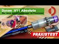 Dyson V11 Absolute Test und Vergleich von Saugleistung, Laufzeit usw. [Akkustaubsauger Test]