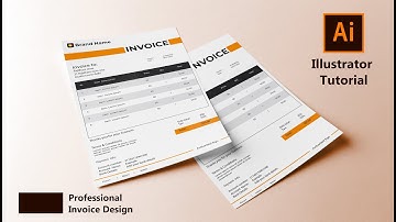 How to create Invoice design in Illustrator | Invoice Design in Illustrator