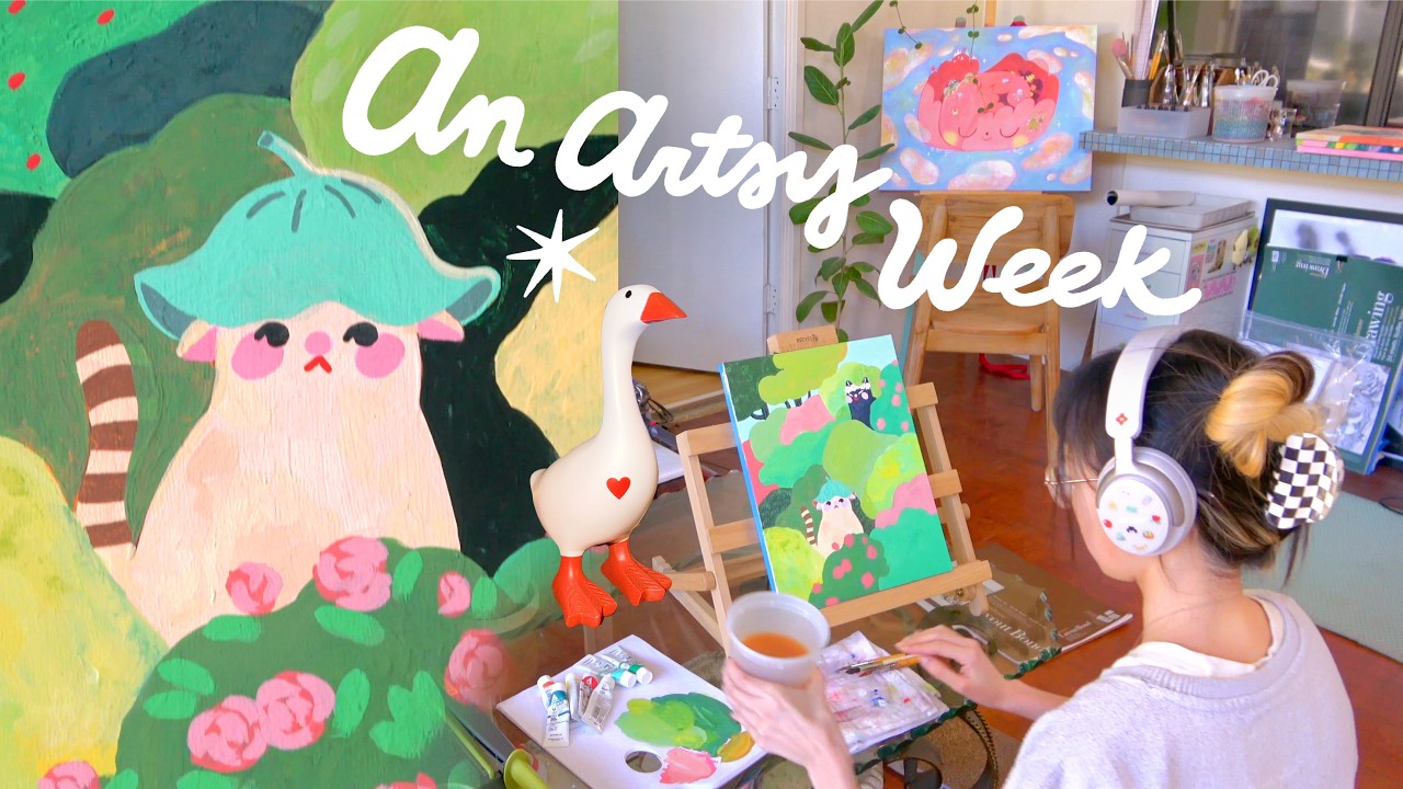 Мой новый рабочий стол для рисования, сложная картина, выставка работ Оненхиллиона и День святого...