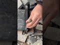 skill of using simple tools to split stone #shorts #viralshorts