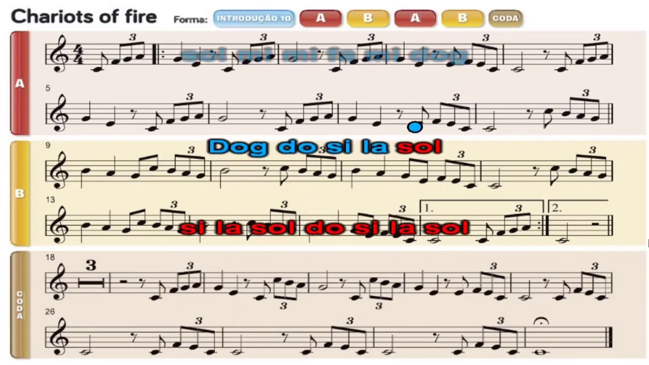 Chariots of fire - flauta