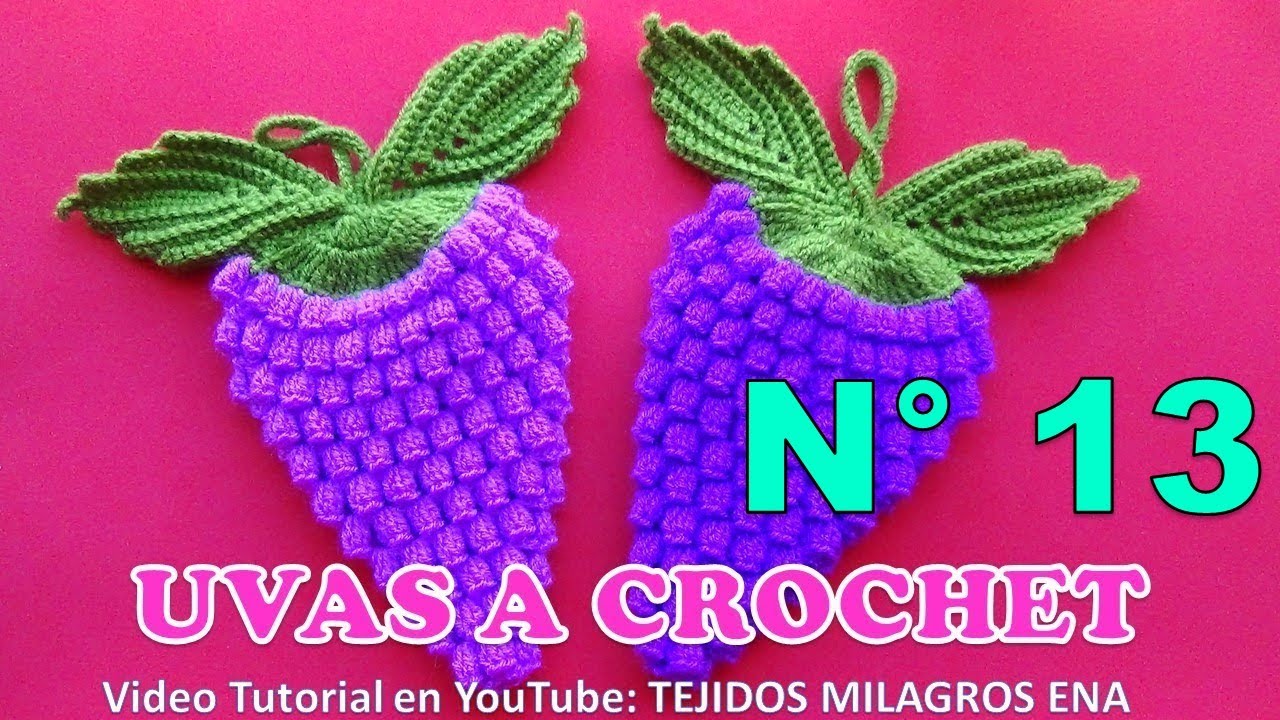 Frutas y verduras agarraderas a Crochet