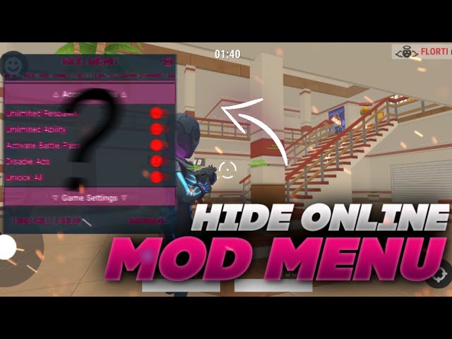 O MELHOR MOD!😱 HIDE ONLINE MOD MENU v4.9.3, 💯% ANTI-BAN + 80 FUNÇÕES