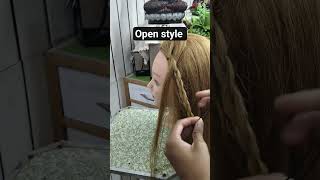 🎀 Unique open hair style #trending #video #vairlvidoe #sort #video
