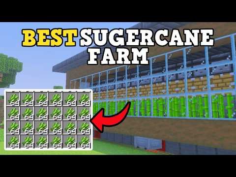 BEST SUGARCANE FARM in Minecraft Bedrock 26.21+!!!