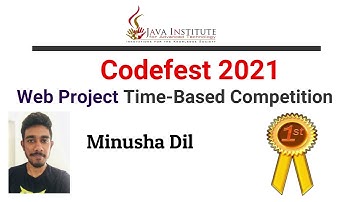 One Hour Timing Competition | Minusha Dilshan| WEB Project| 3rd Semester