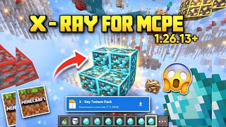 X-Ray Texture Pack for Minecraft PE 1.26.13  🔥 [100% WORKING]