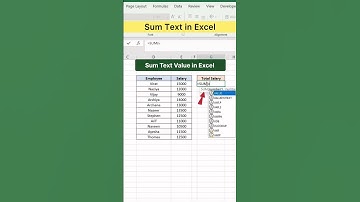 How to Sum Text Values in Excel Like a Pro 🔥 | Excel Magic Trick! #shorts