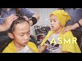 ASMR Creambath | Little Friend Tries Indonesian Hair Spa for the First Time