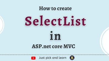 Create a form with Select list | Asp.net core MVC 6.0 tutorial for beginners