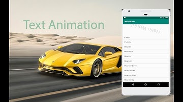 How to add Text Animation in android