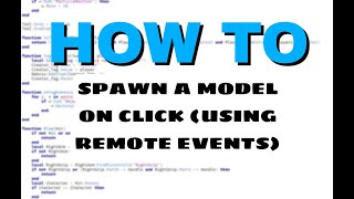 Roblox Studio ~ How to spawn model on click [Tutorial]