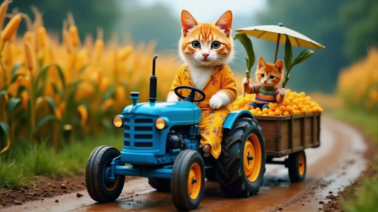 The Cat's Great Adventure: From Cornfields to Pugs and Noodles! 