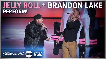 Jelly Roll + Brandon Lake Give The Gospel with "Hard Fought Hallelujah" on American Idol