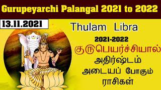    2021 To 2022 libra thulam Rasi Gurupeyarchi Palangal 2021 To 2022