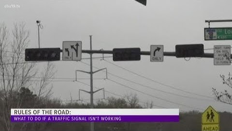 What to do if a traffic signal goes out