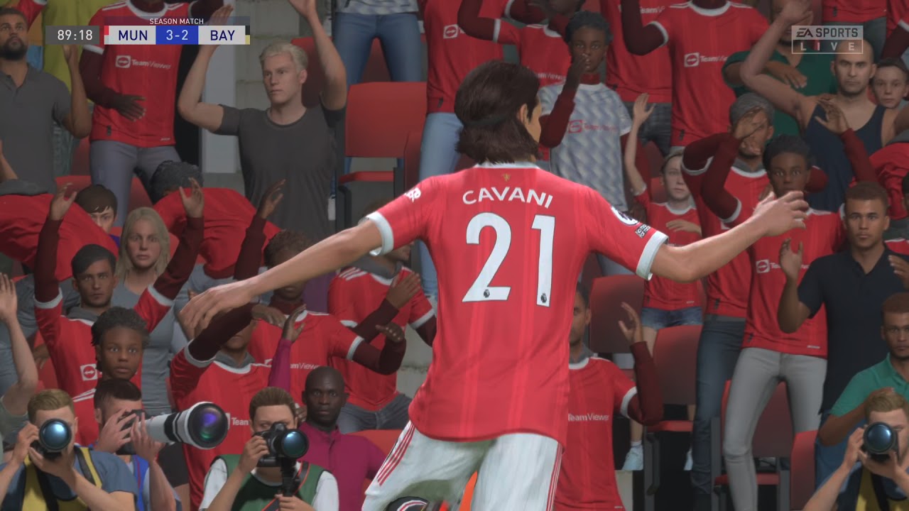 FIFA 22 || Cavani 90th Minute Goal || Online Seasons