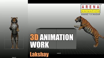 3D Animation Tiger Jump - Student Work by Lakshay