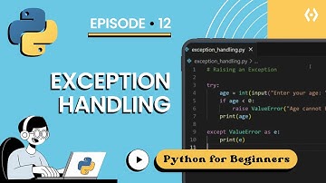 Python Try Except for Beginners 2025 | Step by Step Guide to Handle Errors & Exceptions (Ep 12)
