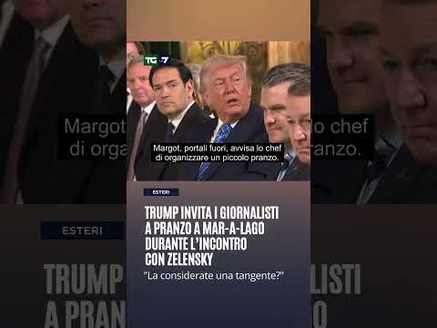 Video Trump invita i giornalisti a pranzo a Mar-a-Lago durante lincontro con Zelensky