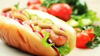 Хот дог домашний вкусный Хот дог домашний вкусный