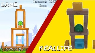 Recreating Angry Birds Classic With Real Life Poached Eggs 1-4 Part 1