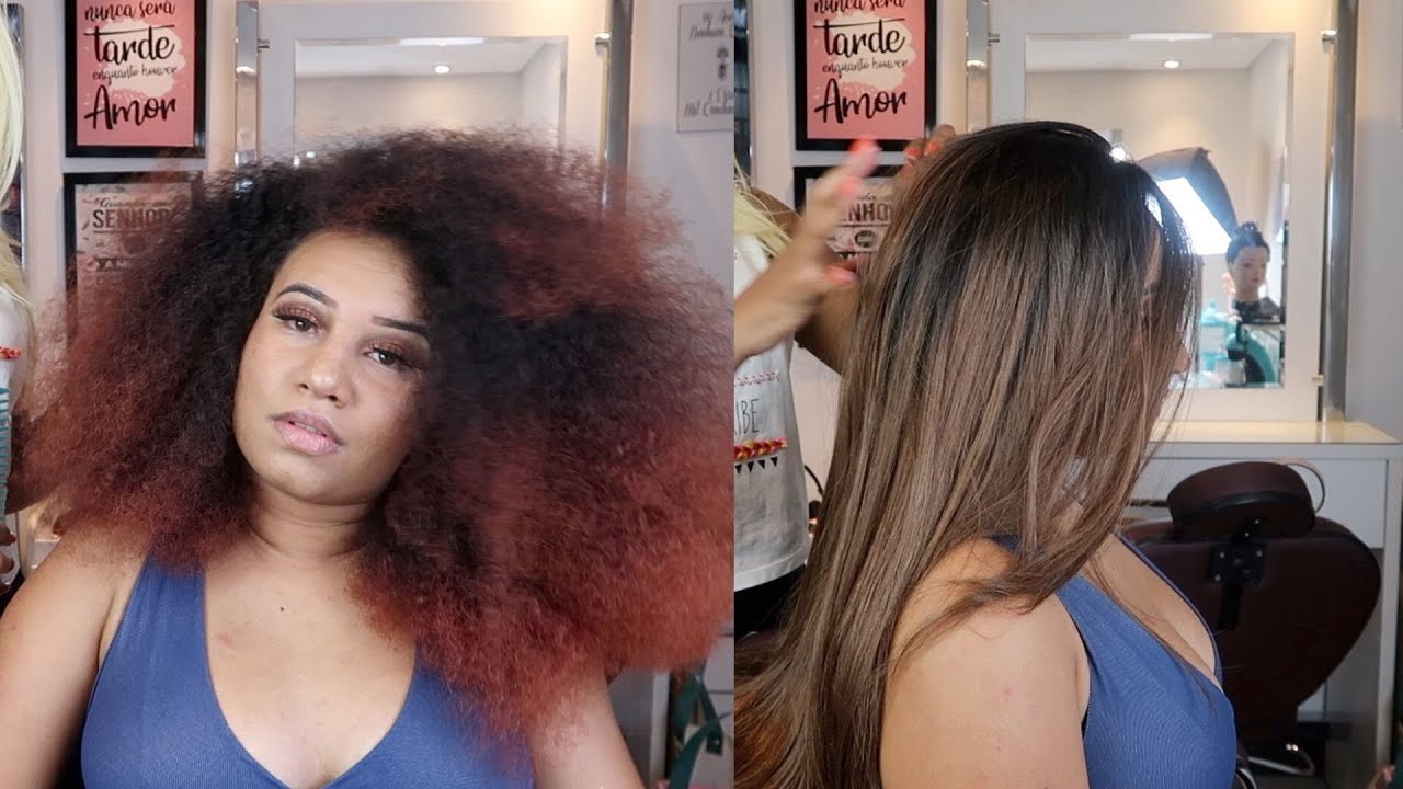 Como colocar lace wig em cabelo cheio