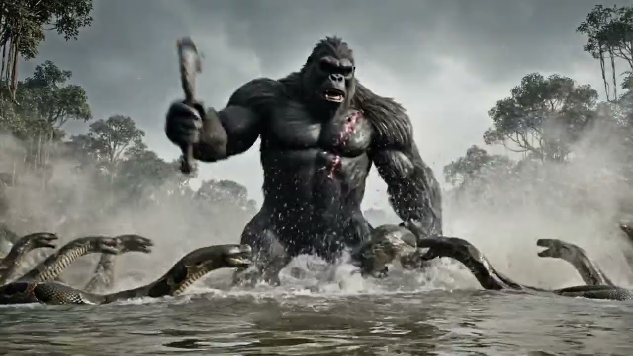 Underwater Death Match Kong vs  Amazon Giant Serpent