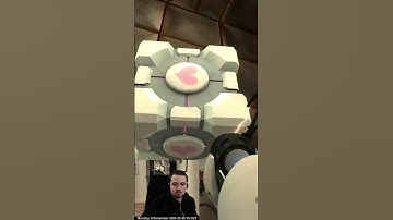 The Companion Cube CAN hurt you in Portal #portal #shorts