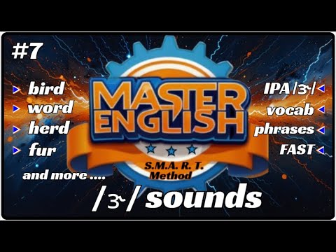 #7. Master English Words, bird, word, herd, fur and many, IPA /ɝ ...