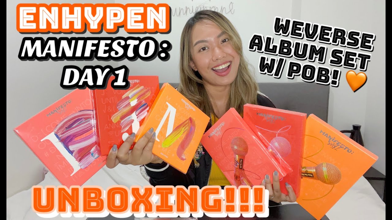 ENHYPEN MANIFESTO : DAY 1 WEVERSE ALBUM SET W/ POB UNBOXING