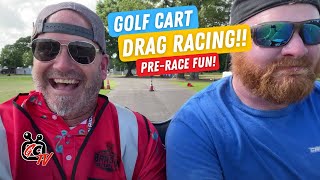 Golf Cart Pre-Race Fun at Street Car Braggin' Rights Golf Cart Shootout - GolfCartingTV