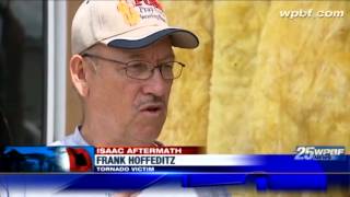 Vero Beach residents cleaning up after tornado spawned by Isaac