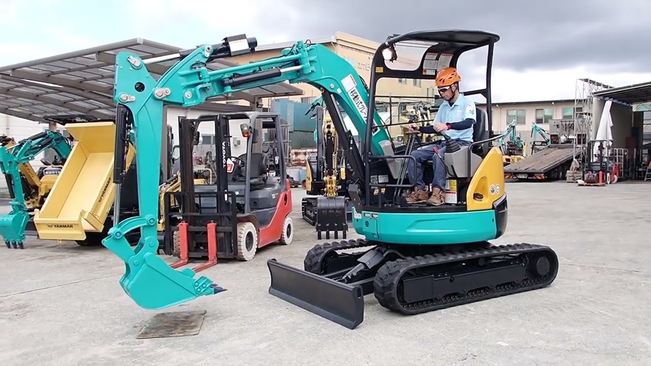 A2790】クボタ RX-306E 2018年/1696HR 中古ユンボ ミニショベル - YouTube