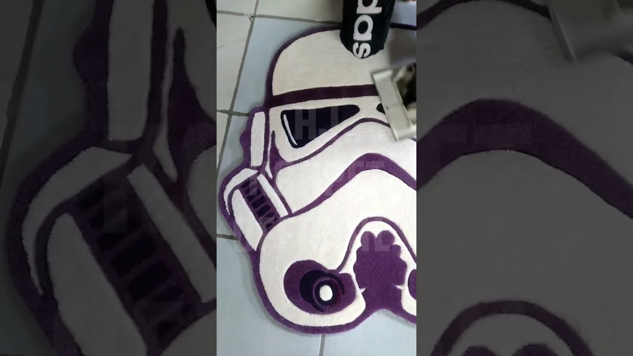 Finishing Process of Making Stormtrooper Rug 